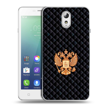 Силиконовый чехол на Lenovo Vibe P1m с принтом Герб России принт
