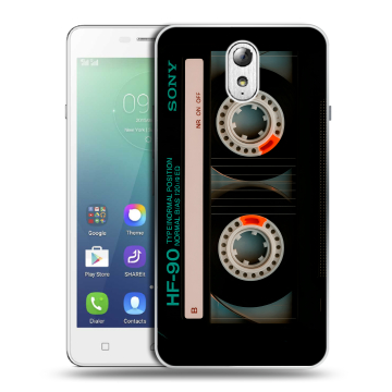 Силиконовый чехол на Lenovo Vibe P1m с принтом Кассета