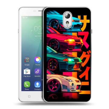 Силиконовый чехол на Lenovo Vibe P1m с принтом Гоночные машины Силиконовый чехол на Lenovo Vibe P1m с принтом Гоночные машины