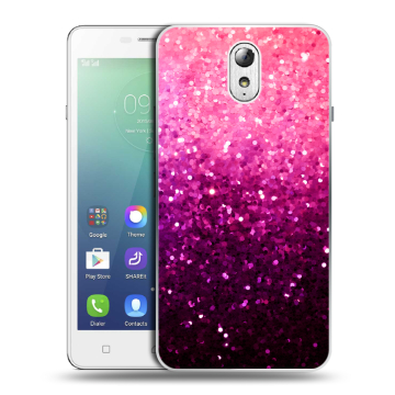 Силиконовый чехол на Lenovo Vibe P1m с принтом Блестки