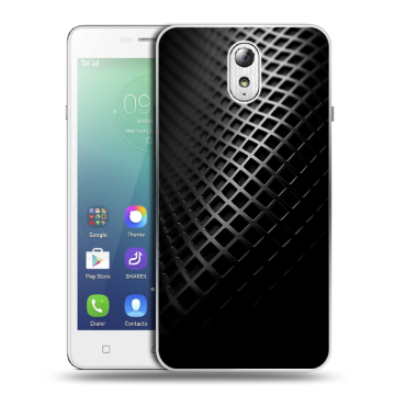 Силиконовый чехол на Lenovo Vibe P1m с принтом Текстура металла