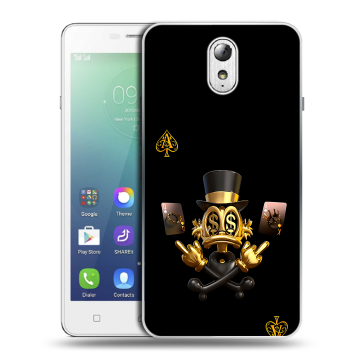 Силиконовый чехол на Lenovo Vibe P1m с принтом Золотой скрудж макдак