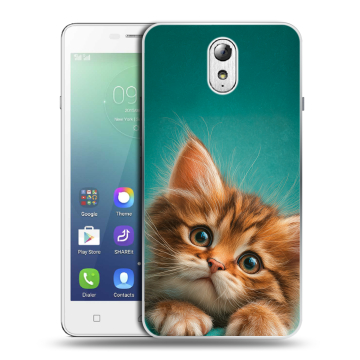 Силиконовый чехол на Lenovo Vibe P1m с принтом котенок Силиконовый чехол на Lenovo Vibe P1m с принтом котенок