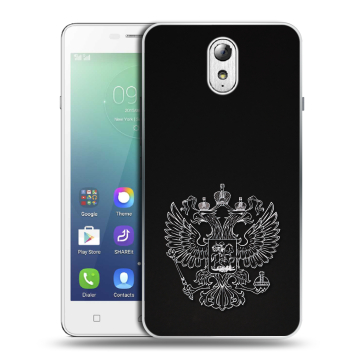 Силиконовый чехол на Lenovo Vibe P1m с принтом Герб России