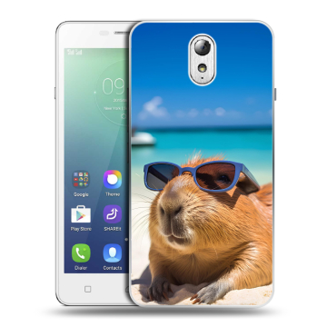 Силиконовый чехол на Lenovo Vibe P1m с принтом Капибара