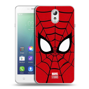 Силиконовый чехол на Lenovo Vibe P1m с принтом человек паук spiderman