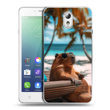 Силиконовый чехол на Lenovo Vibe P1m с принтом Капибара Силиконовый чехол на Lenovo Vibe P1m с принтом Капибара