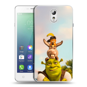 Силиконовый чехол на Lenovo Vibe P1m с принтом Шрек Shrek