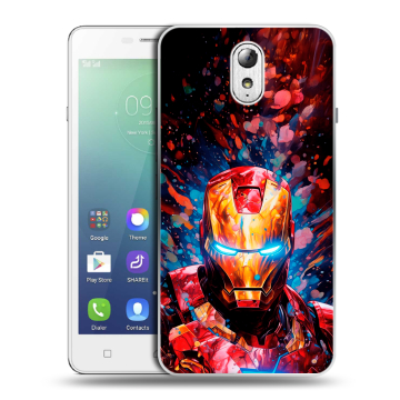 Силиконовый чехол на Lenovo Vibe P1m с принтом Железный человек Ironman Силиконовый чехол на Lenovo Vibe P1m с принтом Железный человек Ironman