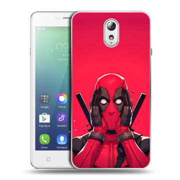 Силиконовый чехол на Lenovo Vibe P1m с принтом Дедпул Deadpool