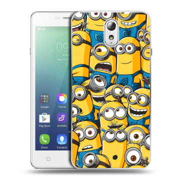 Силиконовый чехол на Lenovo Vibe P1m с принтом Миньоны Силиконовый чехол на Lenovo Vibe P1m с принтом Миньоны