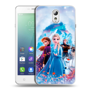 Силиконовый чехол на Lenovo Vibe P1m с принтом Холодное сердце Frozen Силиконовый чехол на Lenovo Vibe P1m с принтом Холодное сердце Frozen