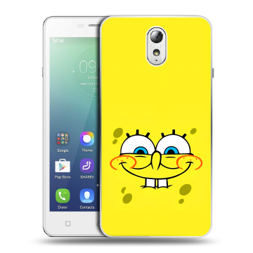 Силиконовый чехол на Lenovo Vibe P1m с принтом спанчбоб спанч боб