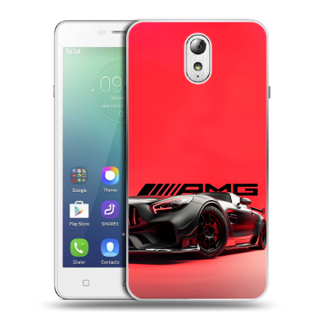 Силиконовый чехол на Lenovo Vibe P1m с принтом Мерседес Mercedes AMG