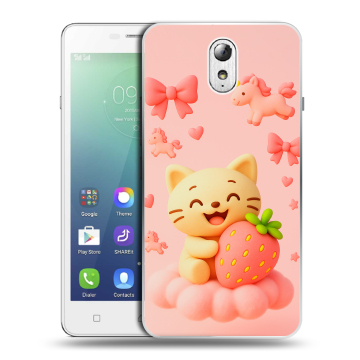 Силиконовый чехол на Lenovo Vibe P1m с принтом для девочек