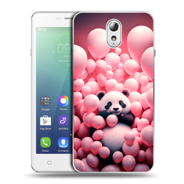 Силиконовый чехол на Lenovo Vibe P1m с принтом Панда