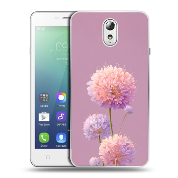 Силиконовый чехол на Lenovo Vibe P1m с принтом Цветы