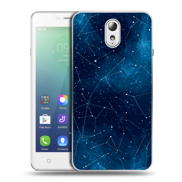 Силиконовый чехол на Lenovo Vibe P1m с принтом Космос звезды