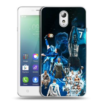 Силиконовый чехол на Lenovo Vibe P1m с принтом Реал Роналдо