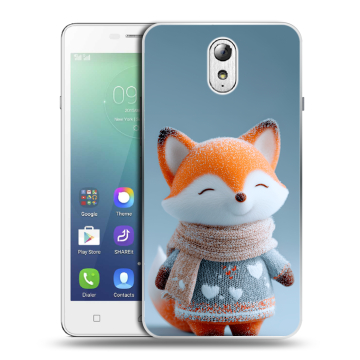 Силиконовый чехол на Lenovo Vibe P1m с принтом Лиса