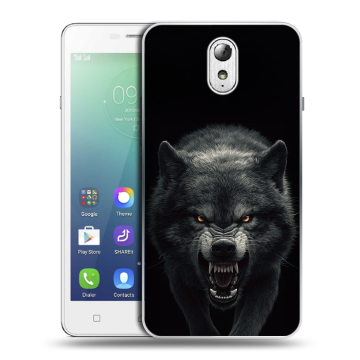 Силиконовый чехол на Lenovo Vibe P1m с принтом Волк Силиконовый чехол на Lenovo Vibe P1m с принтом Волк