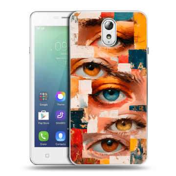 Силиконовый чехол на Lenovo Vibe P1m с принтом Модный принт