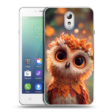 Силиконовый чехол на Lenovo Vibe P1m с принтом Милая сова