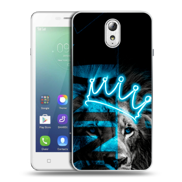 Силиконовый чехол на Lenovo Vibe P1m с принтом Король лев