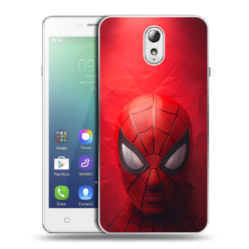Силиконовый чехол на Lenovo Vibe P1m с принтом Spiderman Человек паук