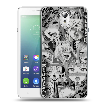 Силиконовый чехол на Lenovo Vibe P1m с принтом Ahegao Ахегао Аниме