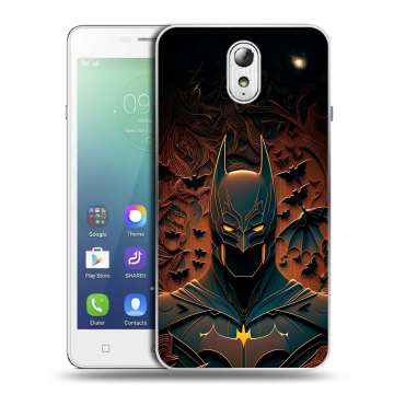 Силиконовый чехол на Lenovo Vibe P1m с принтом Batman Бэтмен