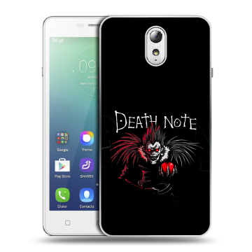 Силиконовый чехол на Lenovo Vibe P1m с принтом Death note Тетрадь смерти
