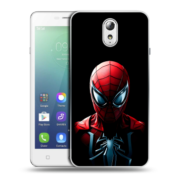 Силиконовый чехол на Lenovo Vibe P1m с принтом Spiderman Человек паук