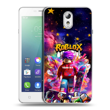 Силиконовый чехол на Lenovo Vibe P1m с принтом Roblox Роблокс