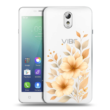 Силиконовый чехол на Lenovo Vibe P1m с принтом для девушки
