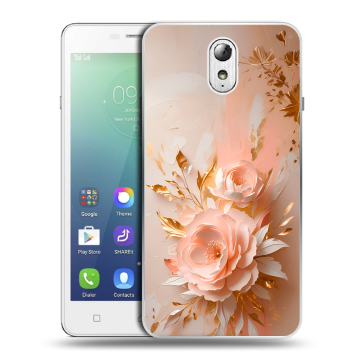 Силиконовый чехол на Lenovo Vibe P1m с принтом женский