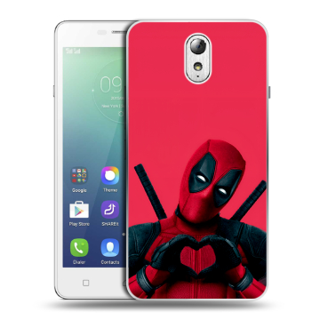 Силиконовый чехол на Lenovo Vibe P1m с принтом Дедпул Deadpool