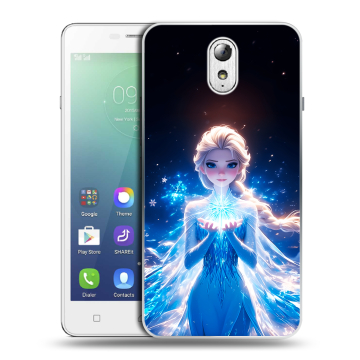Силиконовый чехол на Lenovo Vibe P1m с принтом Холодное сердце Frozen Силиконовый чехол на Lenovo Vibe P1m с принтом Холодное сердце Frozen
