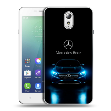 Силиконовый чехол на Lenovo Vibe P1m с принтом Mercedes Мерседес