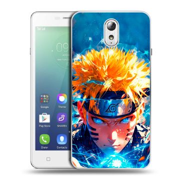 Силиконовый чехол на Lenovo Vibe P1m с принтом Аниме Наруто Naruto