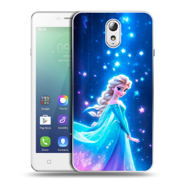 Силиконовый чехол на Lenovo Vibe P1m с принтом Холодное сердце Frozen Силиконовый чехол на Lenovo Vibe P1m с принтом Холодное сердце Frozen