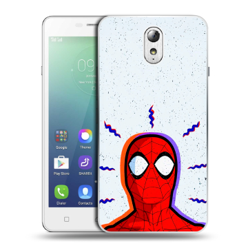 Силиконовый чехол на Lenovo Vibe P1m с принтом Spiderman Человек паук
