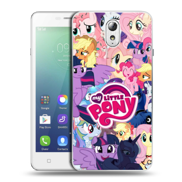 Силиконовый чехол на Lenovo Vibe P1m с принтом My little pony Дружба чудо