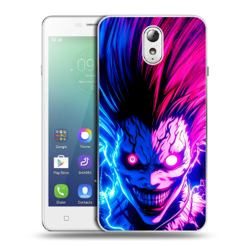 Силиконовый чехол на Lenovo Vibe P1m с принтом Death note Тетрадь смерти