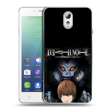 Силиконовый чехол на Lenovo Vibe P1m с принтом Death note Тетрадь смерти