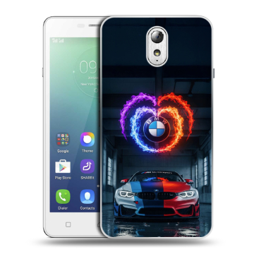 Силиконовый чехол на Lenovo Vibe P1m с принтом BMW БМВ Силиконовый чехол на Lenovo Vibe P1m с принтом BMW БМВ