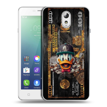 Силиконовый чехол на Lenovo Vibe P1m с принтом Дональд Дак Доллар Силиконовый чехол на Lenovo Vibe P1m с принтом Дональд Дак Доллар