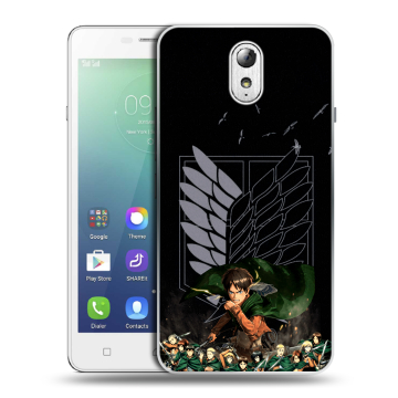 Силиконовый чехол на Lenovo Vibe P1m с принтом Атака титанов Силиконовый чехол на Lenovo Vibe P1m с принтом Атака титанов