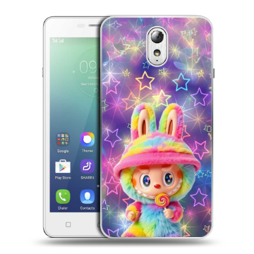 Силиконовый чехол на Lenovo Vibe P1m с принтом Labubu Лабубу