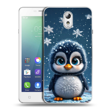 Силиконовый чехол на Lenovo Vibe P1m с принтом Новый год